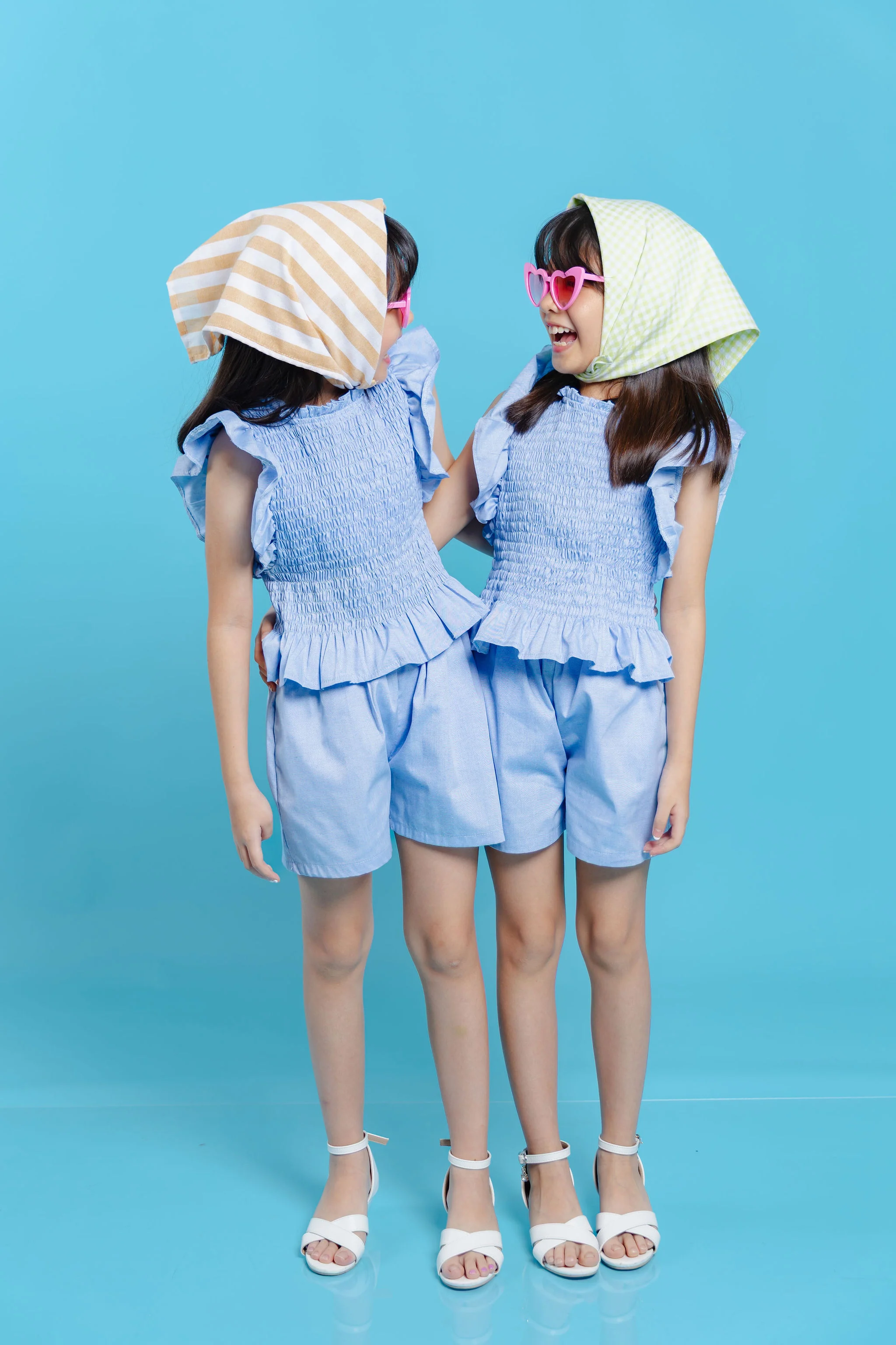Aloha set - Denim Chambray with free assorted bandana - Image 4
