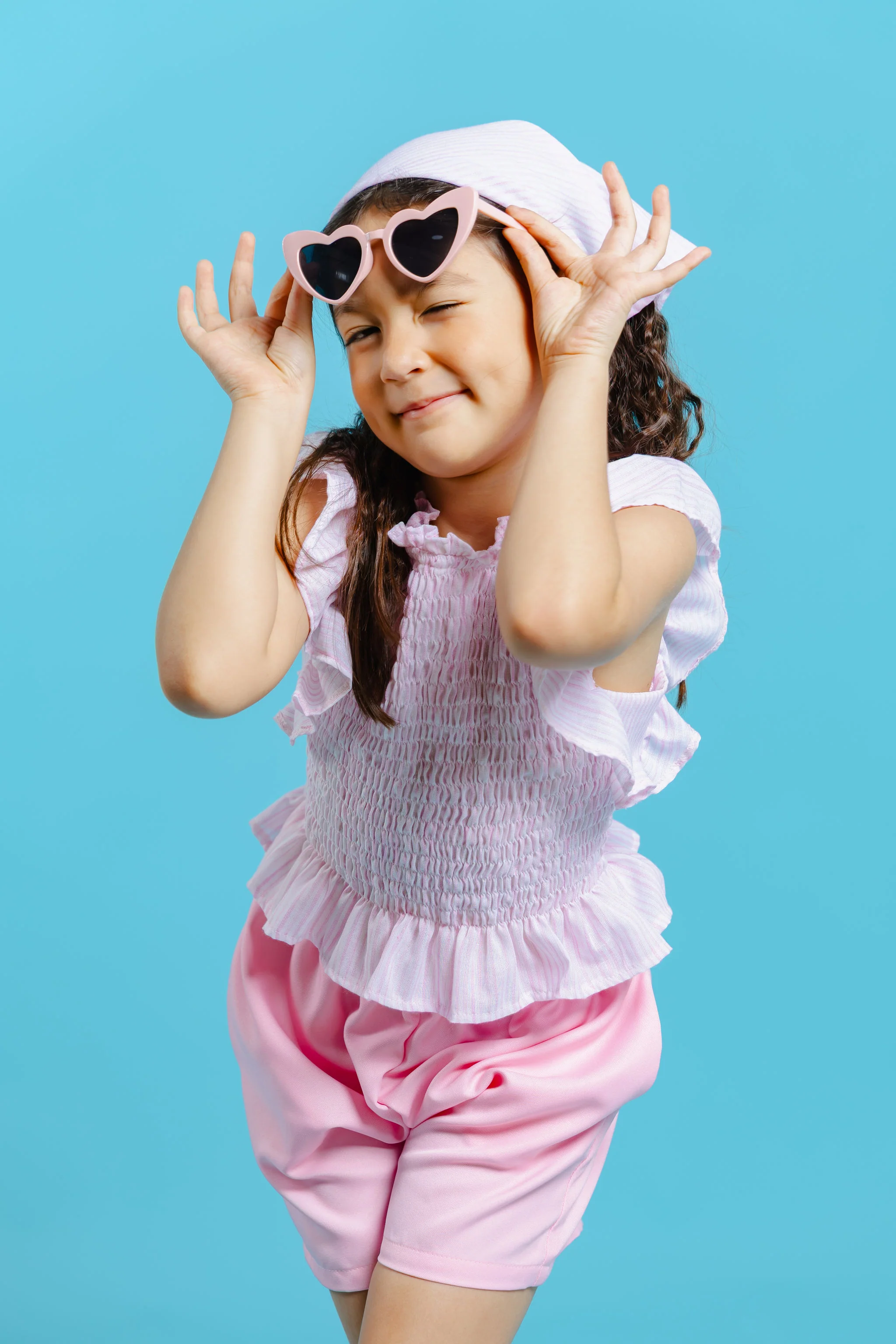 Aloha set - baby pink with free assorted bandana - Image 6