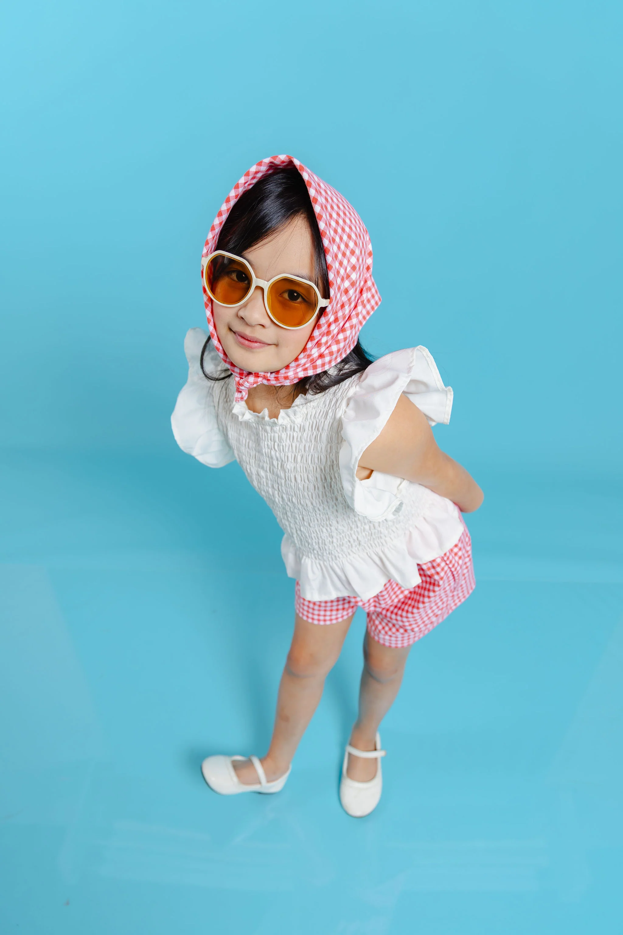 Aloha set -  gingham red with free assorted bandana - Image 7