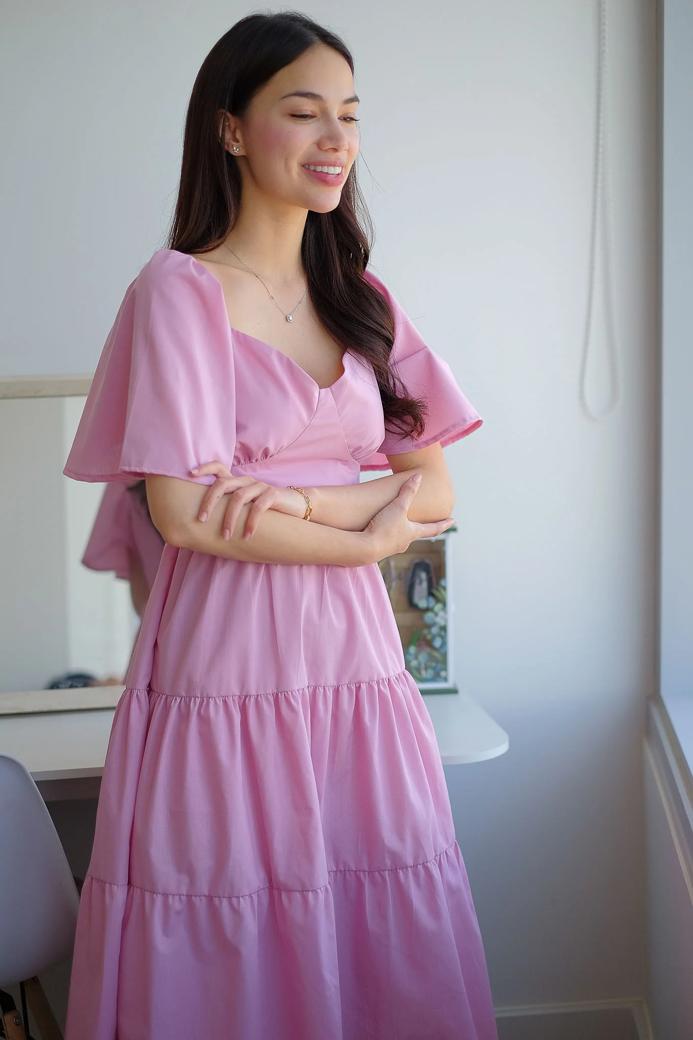 Barbara Midi Dress - blush pink - Image 3