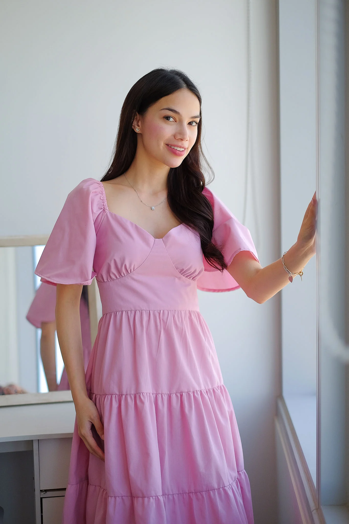 Barbara Midi Dress - blush pink - Image 4