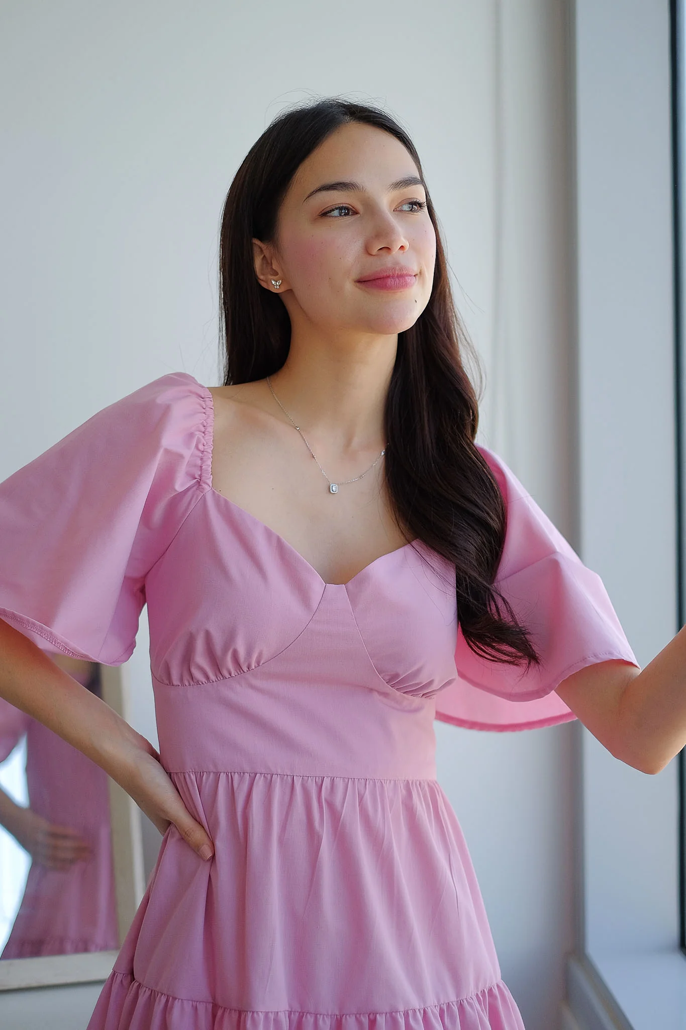 Barbara Midi Dress - blush pink - Image 5