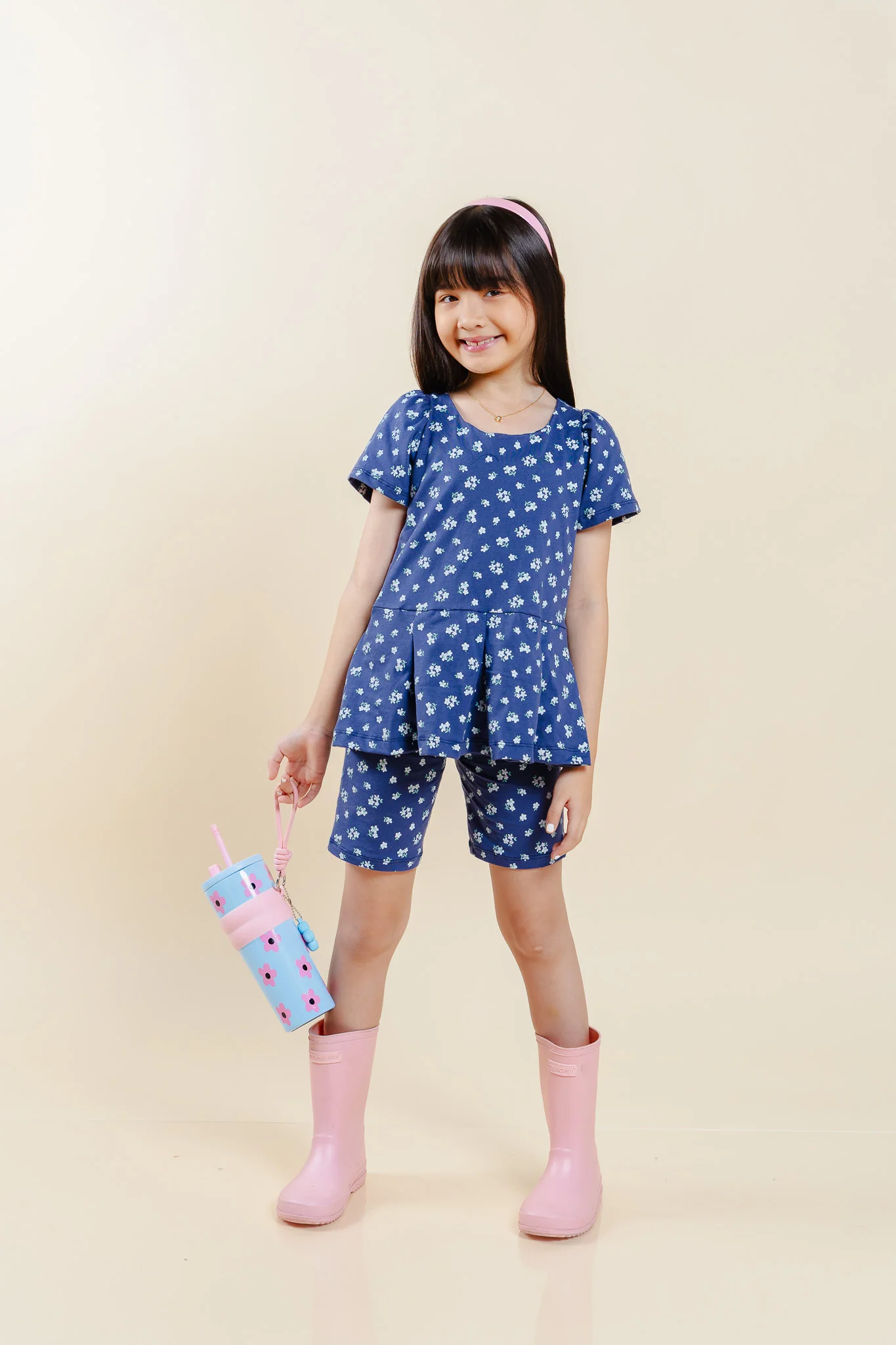 Daisy Days Set - navy blue floral - Image 3