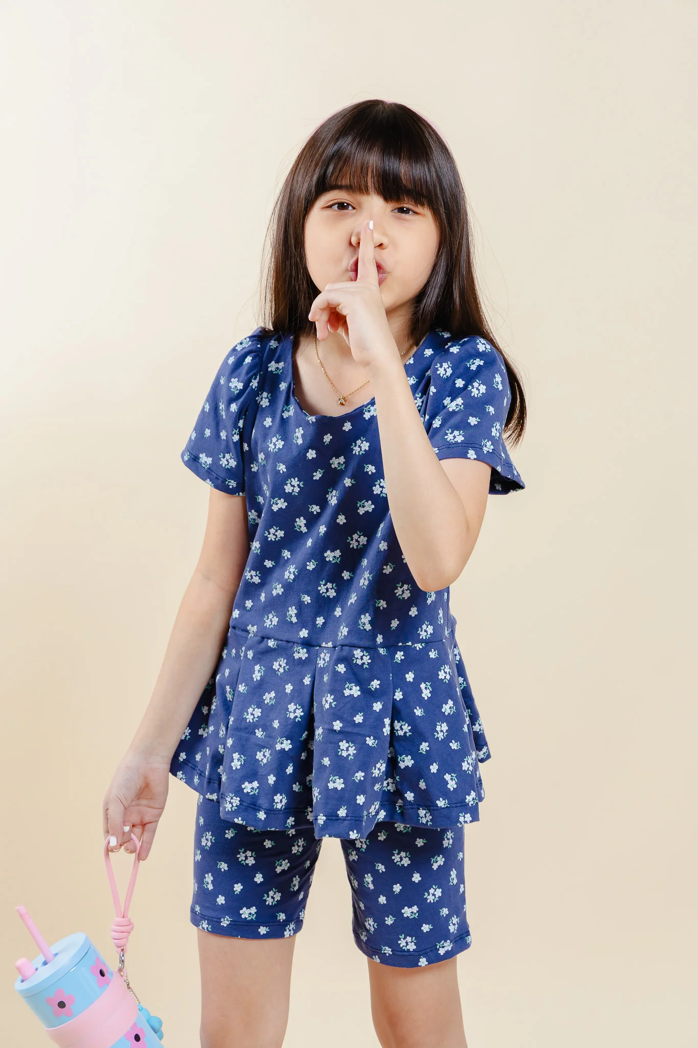 Daisy Days Set - navy blue floral - Image 5