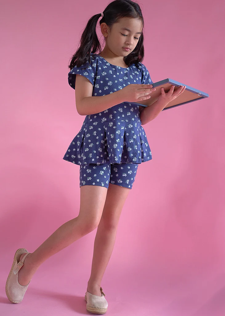 Daisy Days Set - navy blue floral - Image 6