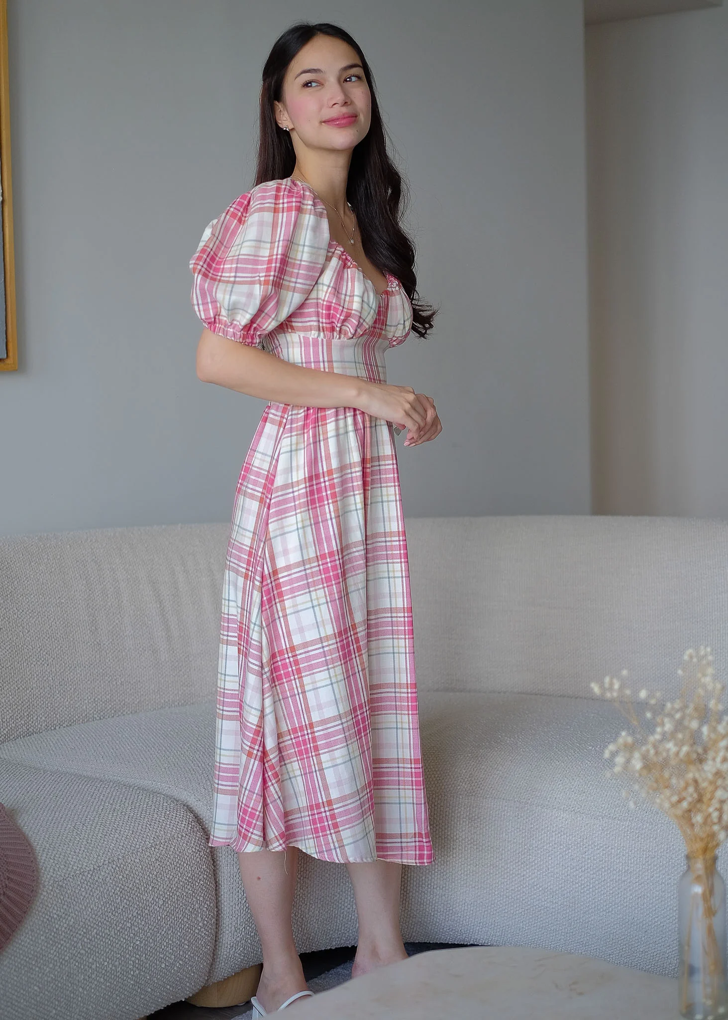 Percy midi dress - plaid - Image 3