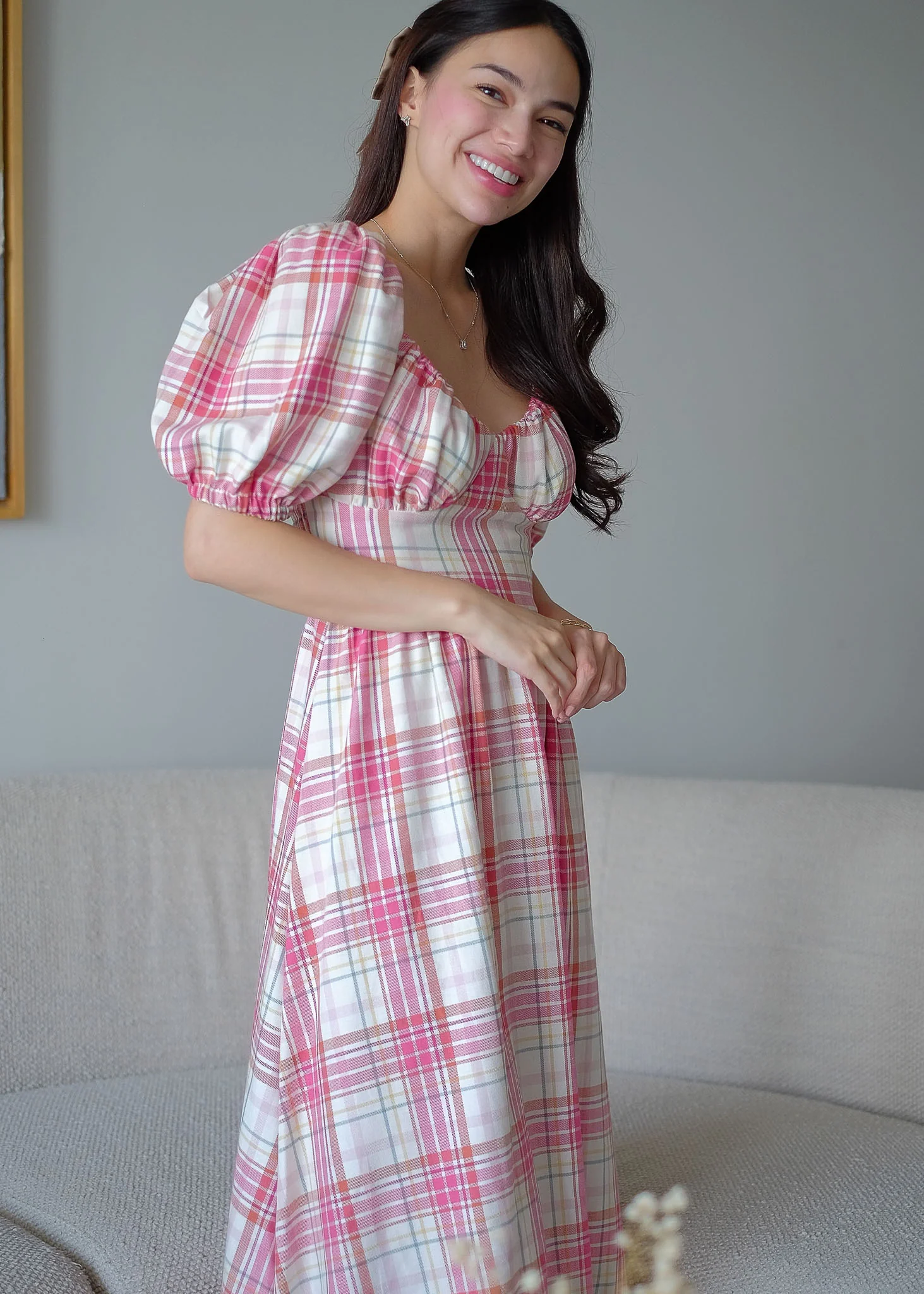 Percy midi dress - plaid - Image 4