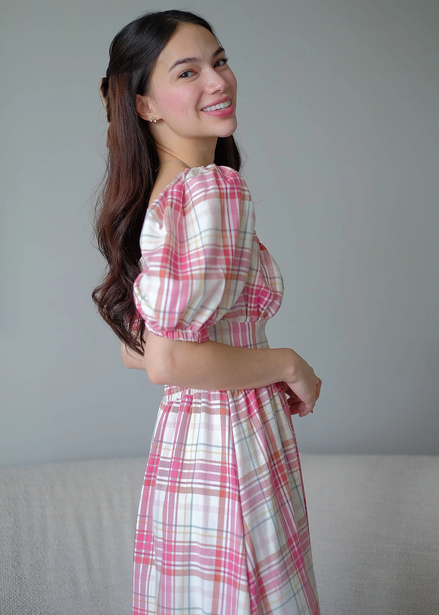 Percy midi dress - plaid - Image 7
