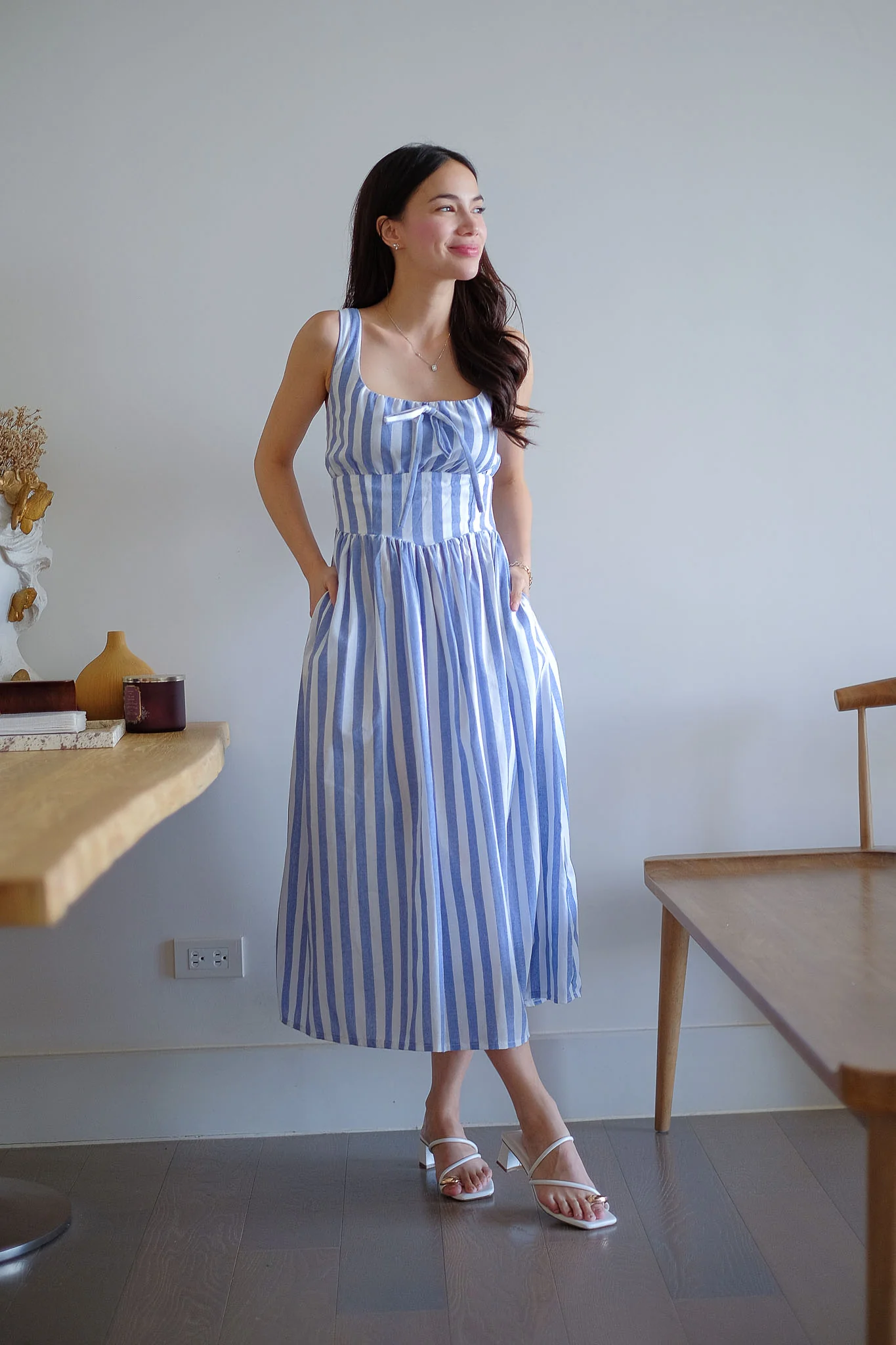 Sascha midi - cabana blue stripe - Image 3