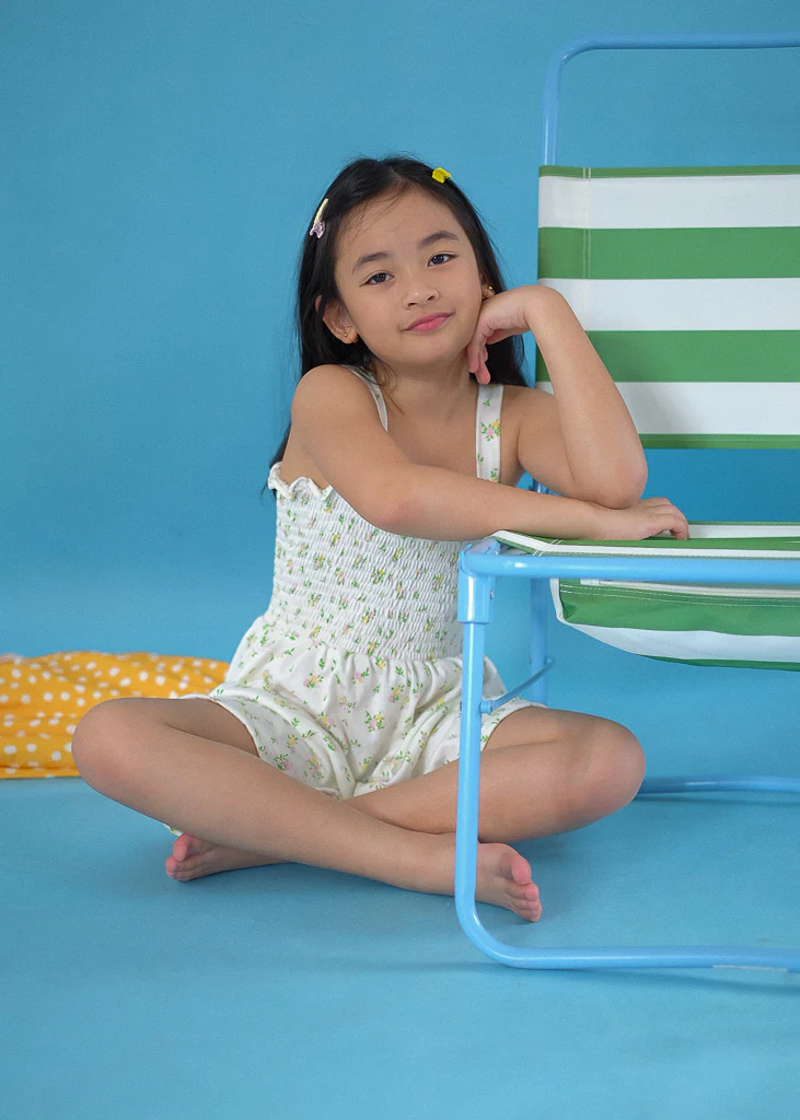Sunkissed Whimsy Jumpshort - white floral - Image 6