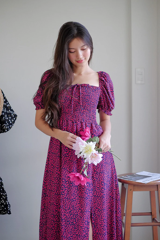 Kaeli Midi dress - red printed - Image 3