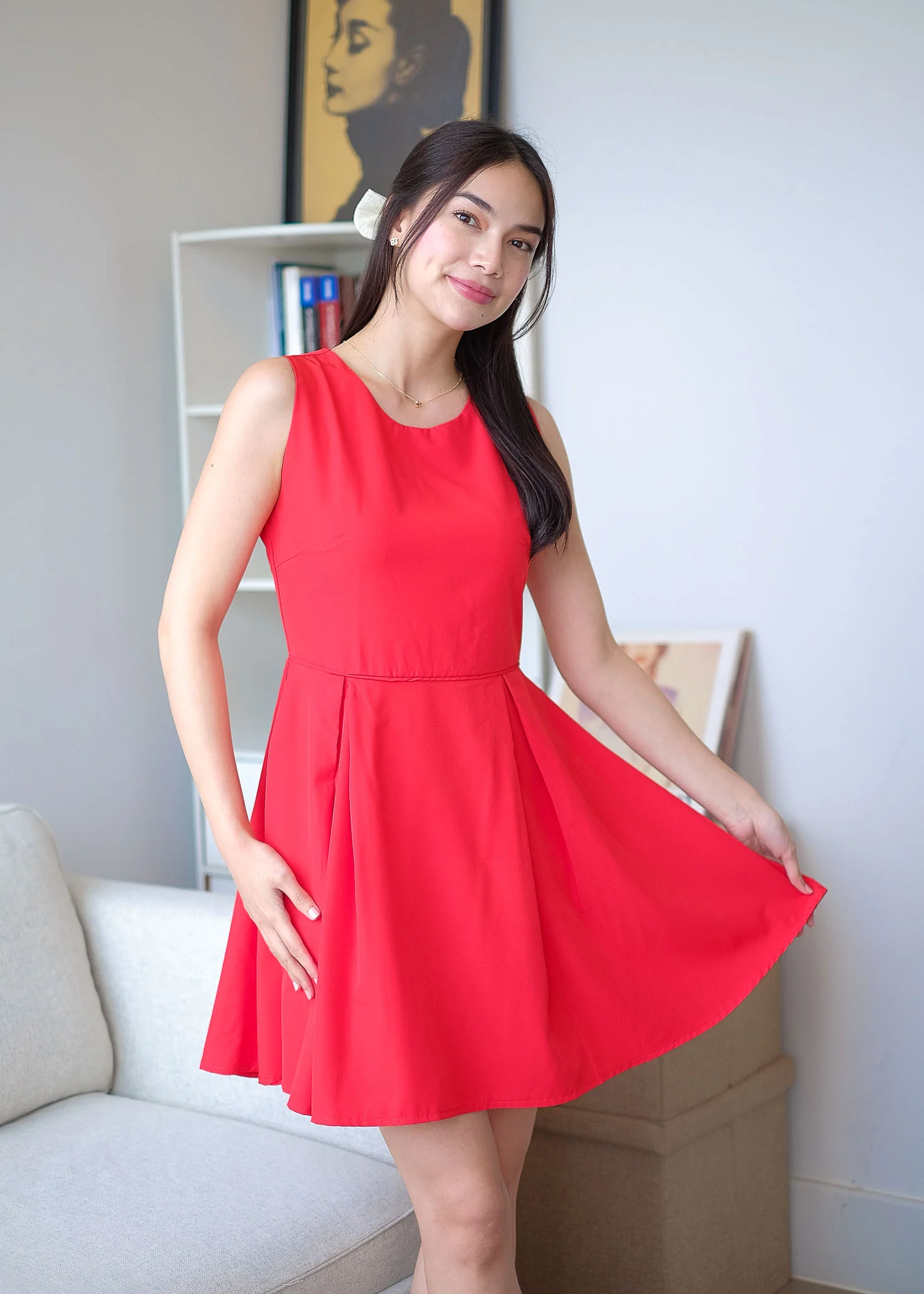 Taylor mini dress - red