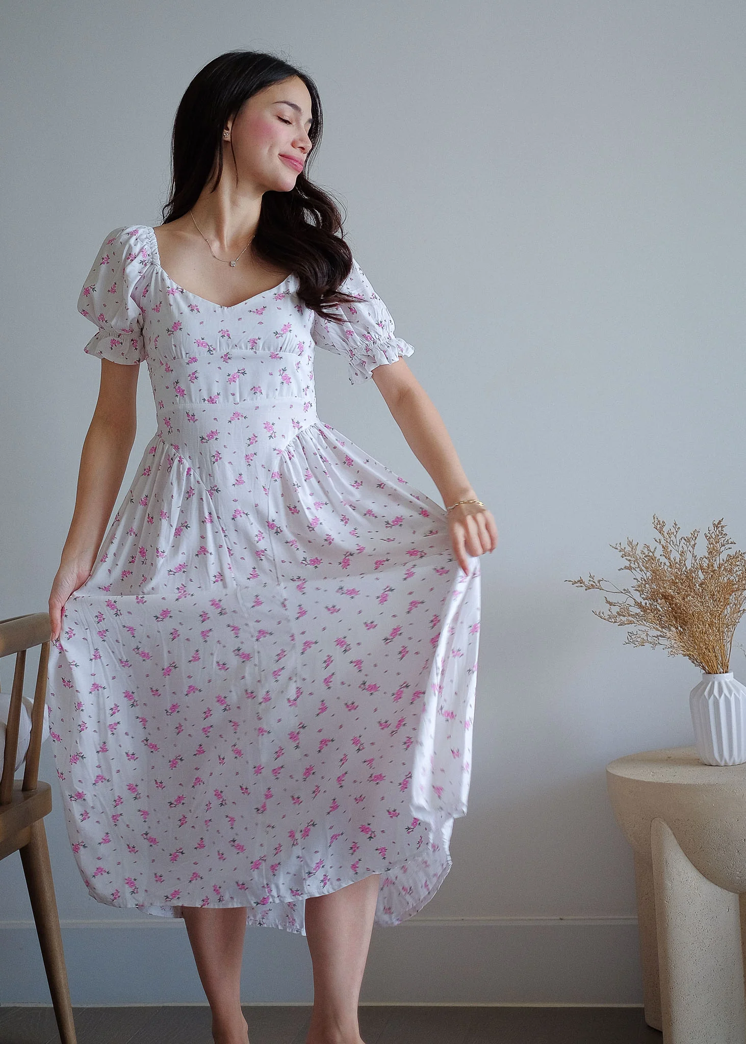 The Emma Midi dress - dainty print floral - Image 4